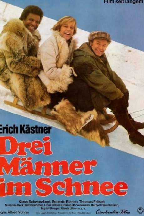 Drei Männer im Schnee